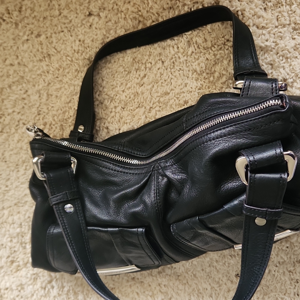 Medium black b malowsky leather bag - Picture 7 of 11